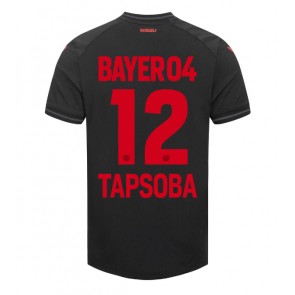 Bayer Leverkusen Edmond Tapsoba #12 Hjemmebanetrøje 2023-24 Kort ærmer